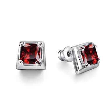 Серьги Алькор из серебра 925 с гранатами