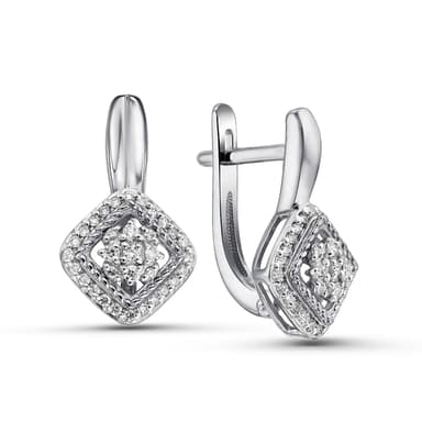 Серьги Primo Prezioso из золота 585 с бриллиантами