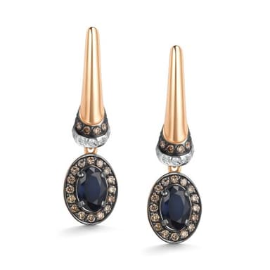 Серьги Алькор из золота 585 с сапфирами