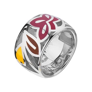 Кольцо "Цветы" Kenzo из серебра 925 с эмалью