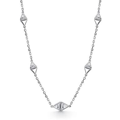 Колье Алькор из серебра 925 с фианитами