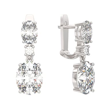 Серьги Арина из серебра 925 с фианитами