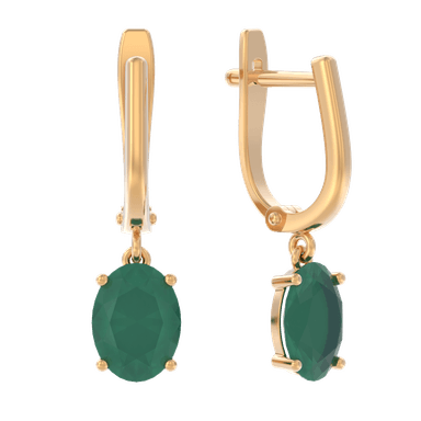 Серьги Арина из золота 585 с агатами